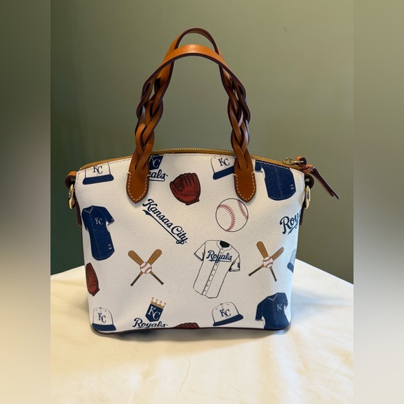 Dooney & Bourke Kansas City Royals Baseball Themed  Women's Satchel Bag - Picture 3 of 16